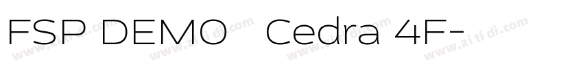 FSP DEMO   Cedra 4F字体转换